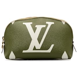 Louis Vuitton-Bolsa cosmética gigante com monograma verde Louis Vuitton-Verde