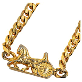 Céline-Celine Gold Horse Carriage Chain Bracelet-Golden