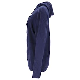 Tommy Hilfiger-Sweat à capuche structuré en pur coton pour hommes-Bleu