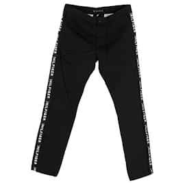 Tommy Hilfiger-Pantalon Chino En Pur Coton À Bande Logo Homme-Noir