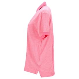 Tommy Hilfiger-Mens Tropical Print Collar Polo Shirt-Pink
