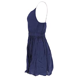 Tommy Hilfiger-Womens Essential Repeat Logo Strap Dress-Navy blue