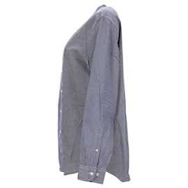 Tommy Hilfiger-Camisa ajustada de popelina de algodón para hombre-Azul