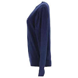 Tommy Hilfiger-Suéter masculino Tommy Hilfiger em caxemira azul de algodão Pima-Azul