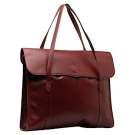 Autre Marque-Leather Flap Business Bag-Other