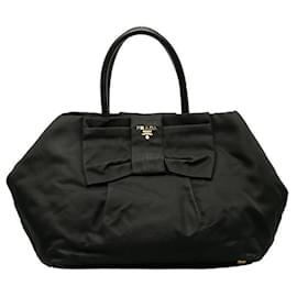 Prada-Prada Tessuto Fiocco Tote Canvas Tote Bag in Good condition-Other