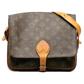 Louis Vuitton-Bolsa Louis Vuitton Monogram Cartouchiere GM em lona M51252 em boas condições-Outro