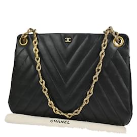 Chanel-Chanel V-Stich-Schwarz
