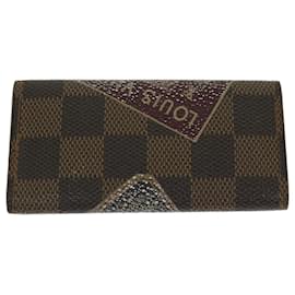 Louis Vuitton-LOUIS VUITTON Damier Ebene Multicles 4 Portachiavi N63082 LV Aut 67538-Altro