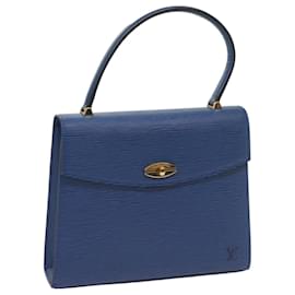 Louis Vuitton-LOUIS VUITTON Epi Malesherbes Hand Bag Blue M52375 LV Auth ar11450b-Blue