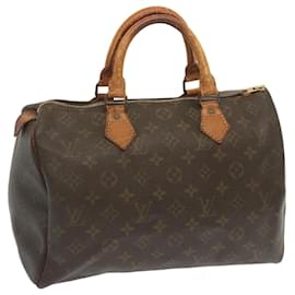 Louis Vuitton-Louis Vuitton Monogram Speedy 30 Hand Bag M41526 LV Auth 67208-Monogram