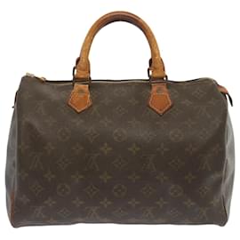 Louis Vuitton-Louis Vuitton Monogram Speedy 30 Hand Bag M41526 LV Auth 67208-Monogram