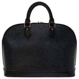 Louis Vuitton-LOUIS VUITTON Epi Alma Hand Bag Black M52142 LV Auth 67308-Black