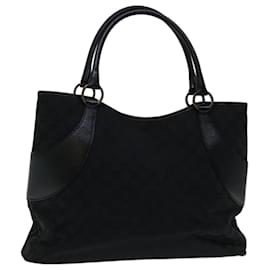 Gucci-gucci sac cabas en toile GG noir 113016 Auth ki4172-Noir