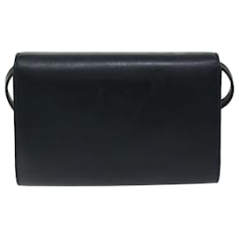 Gucci-GUCCI Shoulder Bag Leather Black Auth 67527-Black