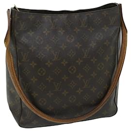 Louis Vuitton-Bolsa de ombro M LOUIS VUITTON Monogram Looping GM51145 LV Auth yk10818-Monograma