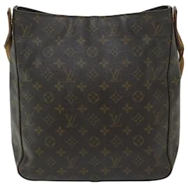 Louis Vuitton-Bolsa de ombro M LOUIS VUITTON Monogram Looping GM51145 LV Auth yk10818-Monograma
