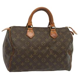 Louis Vuitton-Louis Vuitton Monogram Speedy 30 Hand Bag M41526 LV Auth yk10827-Monogram