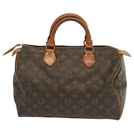 Louis Vuitton-Louis Vuitton Monogram Speedy 30 Bolso de mano M41526 LV Auth yk10827-Monograma