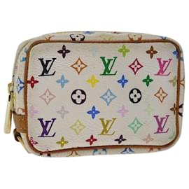 Louis Vuitton-LOUIS VUITTON Monograma Multicolor Trousse Bolsa Wapity Branco M58033 auth 67014-Branco