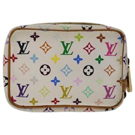 Louis Vuitton-Bolso de mano para pantalones con monograma multicolor de LOUIS VUITTON Blanco M58033 autenticación 67014-Blanco
