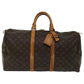 Louis Vuitton-Louis Vuitton-Monogramm Keepall 50 Boston Bag M.41426 LV Auth 55479-Monogramm
