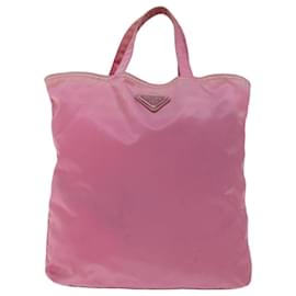 Prada-PRADA Hand Bag Nylon Pink Auth bs12381-Pink