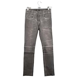 Jitrois Slim leather pants Grey