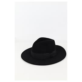 Saint Laurent-Sombrero negro-Negro