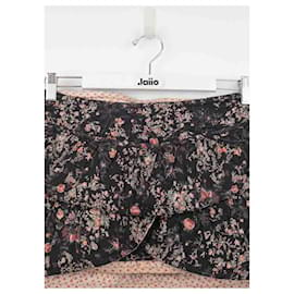 Isabel Marant-Cotton mini skirt-Black