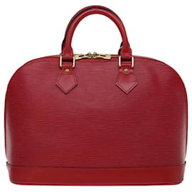 Louis Vuitton-LOUIS VUITTON Epi Alma Hand Bag Castilian Red M52147 LV Auth 67051-Other
