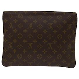 Louis Vuitton-LOUIS VUITTON Monogramm Pochette Priant Clutch Bag M51805 LV Auth 67190-Monogramm