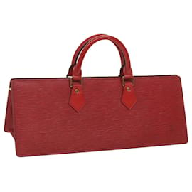 Louis Vuitton-Bolsa de mão LOUIS VUITTON Epi Sac Triângulo Vermelho M52097 LV Auth ar11460b-Vermelho