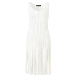 Autre Marque-Zeitgenössisches Fit & Flare-Kleid des Designers ANTONINO VALENTI-Weiß