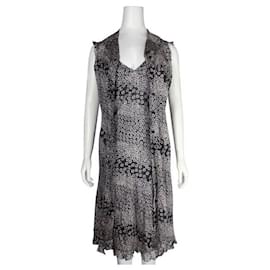 Chanel-Chanel Black & Cream Cotton Floral Sundress & Matching Jacket-Other