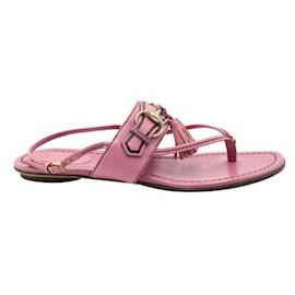 Gucci-Gucci Pink Horsebit Sandals-Pink