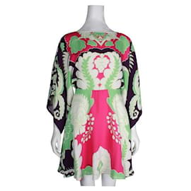 Valentino-Valentino Retro- Colorful Print Mini Dress with Flared Sleeves-Multiple colors