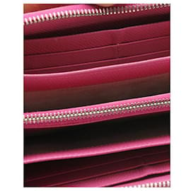 Tod's-Tod'S Pink Zip Around Wallet-Pink