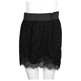 Dolce & Gabbana-Dolce & Gabbana Black Lace Skirt-Black