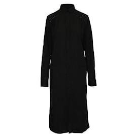 Haider Ackermann-Vestido camisero negro de manga larga de Haider Ackermann-Negro
