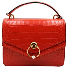 Mulberry-Bolso satchel Harlow de piel naranja morera-Naranja