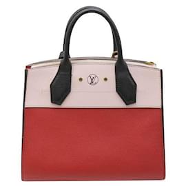 Louis Vuitton-Louis Vuitton Red and Pale Pink City Steamer Hand Bag 2017-Red