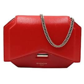 Givenchy-Rote Givenchy-Tasche mit Schleife und Überschlag-Rot
