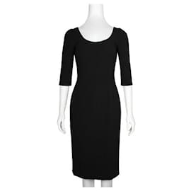 Dolce & Gabbana-Dolce & Gabbana 'Little Black Dress' em lã e seda-Preto