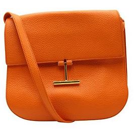 Bolsa transversal Tom Ford Tara em mandarim Laranja
