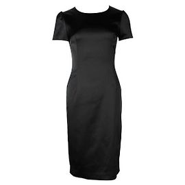Robe soyeuse noire D&G avec doublure léopard Noir