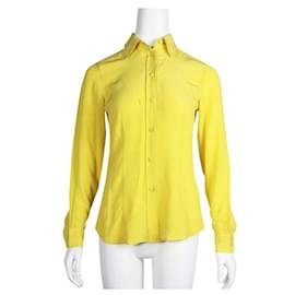 Etro-Etro Neon Yellow Silk Shirt-Yellow