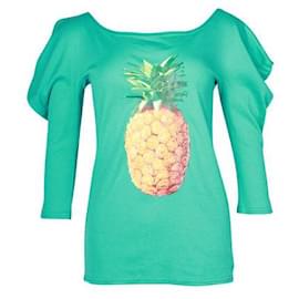 Chloé-Chloe Turquoise Edition Anniversaire Ananas Top-Turquoise