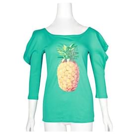Chloé-Chloe Turquoise Edition Anniversaire Ananas Top-Turquoise