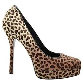 Gucci-Gucci Leopard Print Calf Hair Ombre Heels-Other